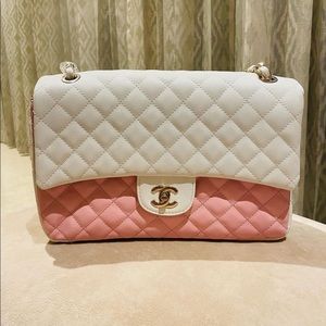 Chanel pink and white brand new bag